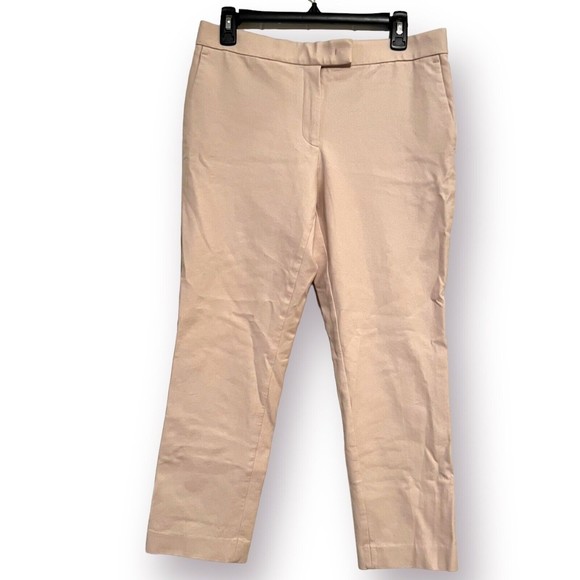 Ann Taylor Pants - Ann Taylor Devin Beige Tan Work Pants Trousers Flat Front Pockets Size 6 Career